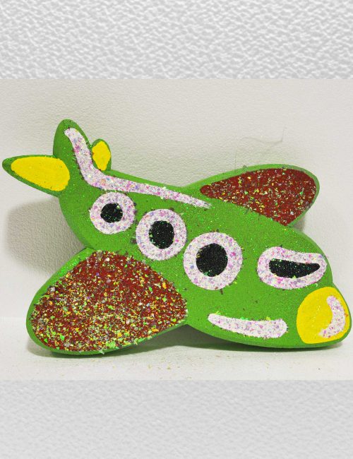 Aeroplano verde polistirolo decorazione baby party compleanni bambini