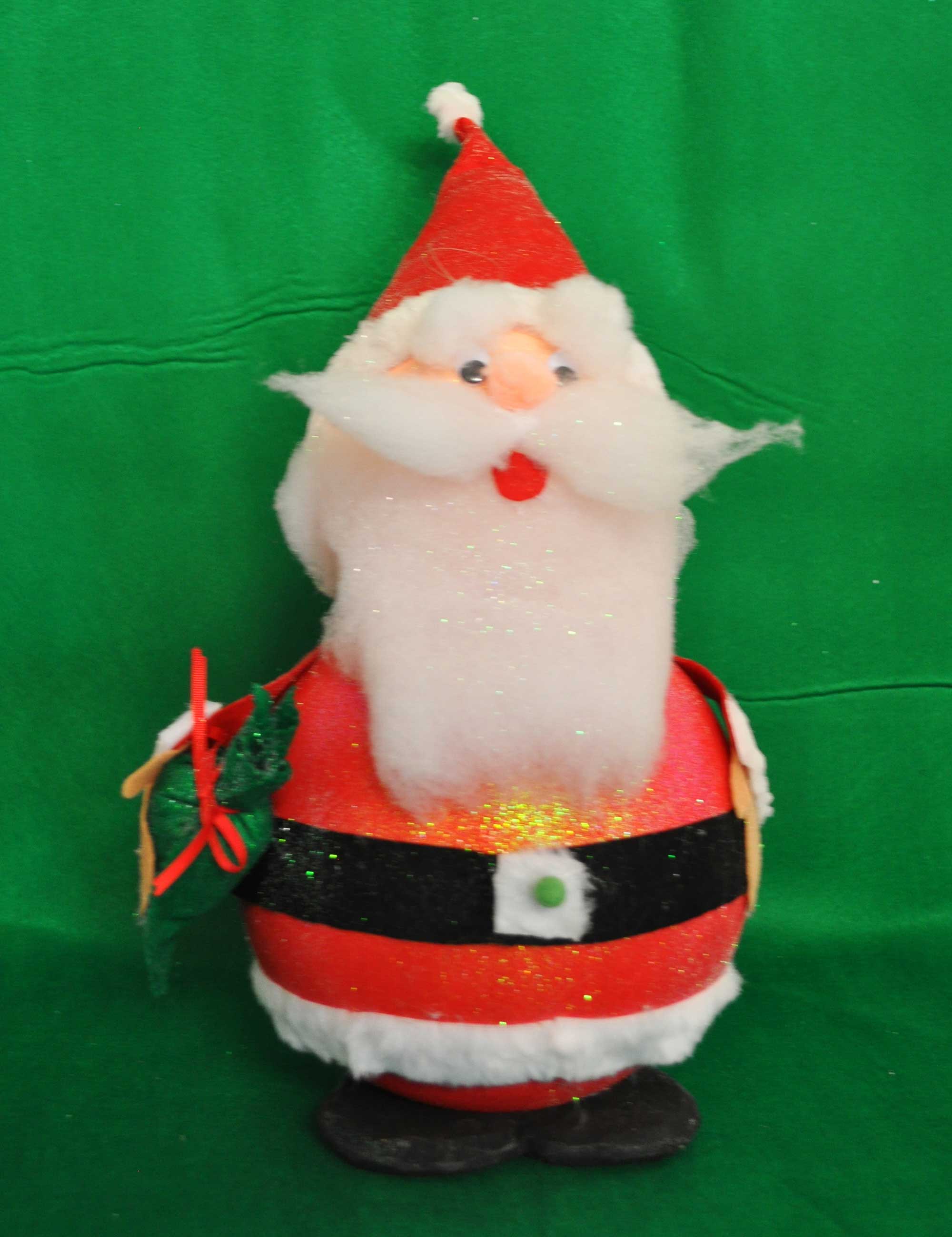 Decorazioni Natalizie Polistirolo.Babbo Natale 3d 50cm Vetrine In Festa