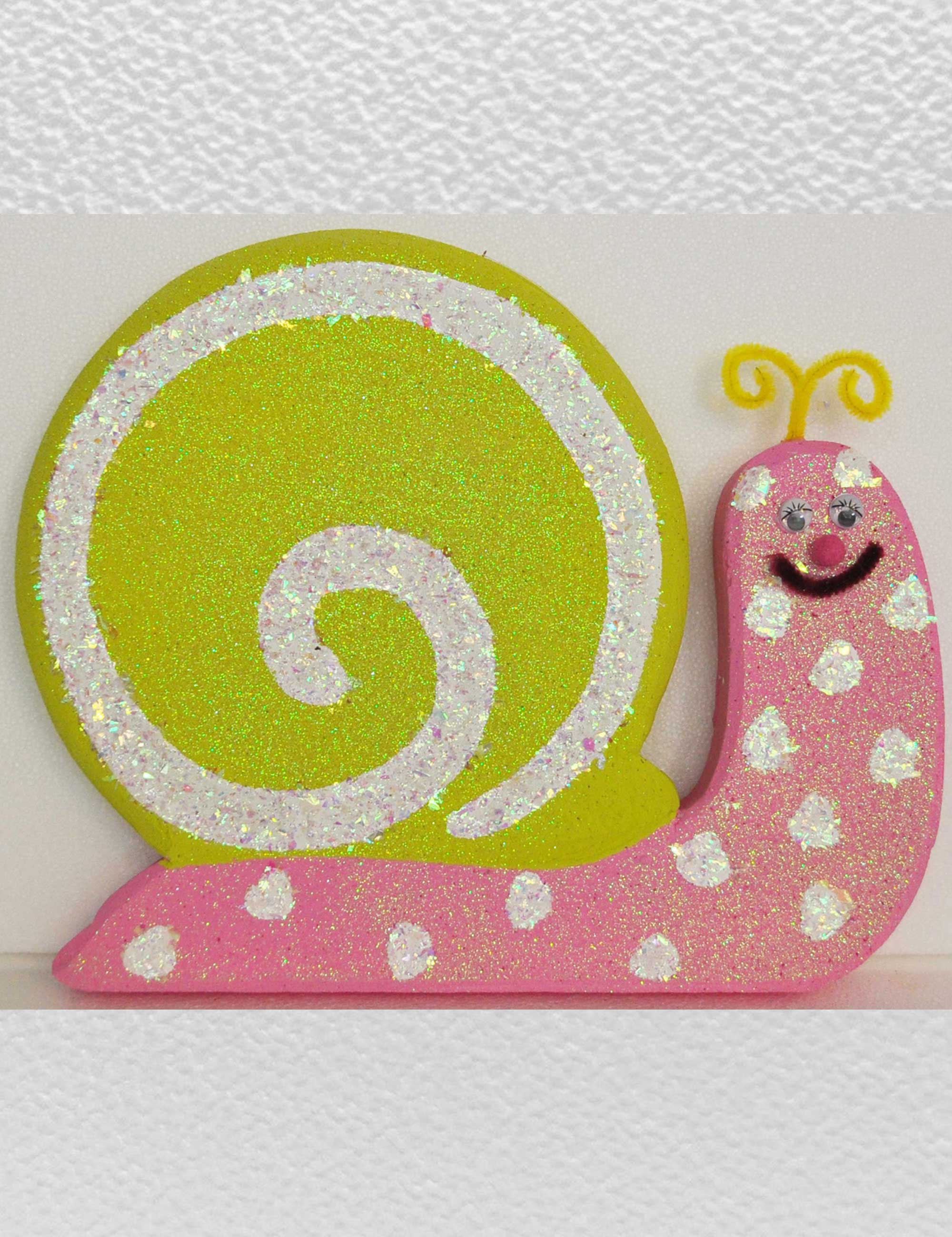 Chiocciola rosa verde polistirolo decorazione primavera pasqua vetrine negozi