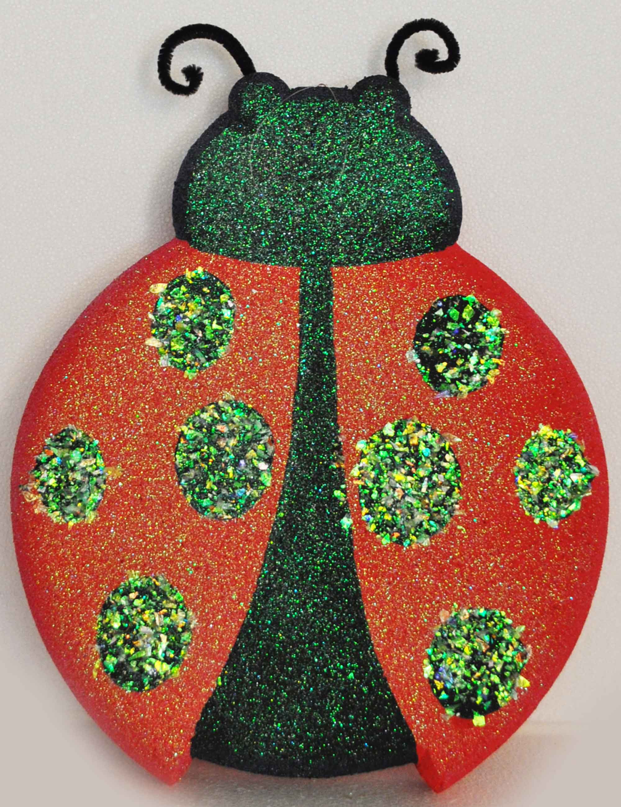 coccinella decorazione polistirolo baby party