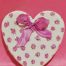 Cuore bianco pois rosa feste compleanno bambini