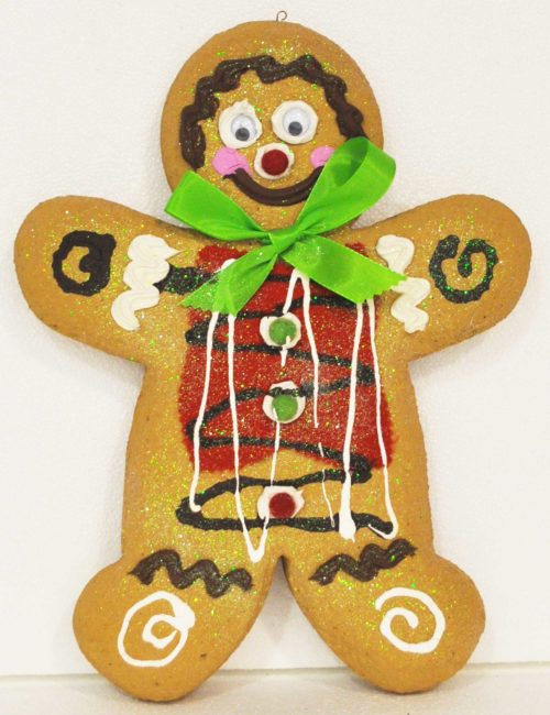 Gingerbread Chiaro maschio 2 altezza 35cm decorazione natale vetrine negozi