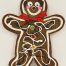 Gingerbread Scuro maschio 1 altezza 35cm decorazione natale vetrine negozi