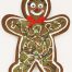Gingerbread Scuro maschio 1 altezza 50cm allestimento vetrine natale