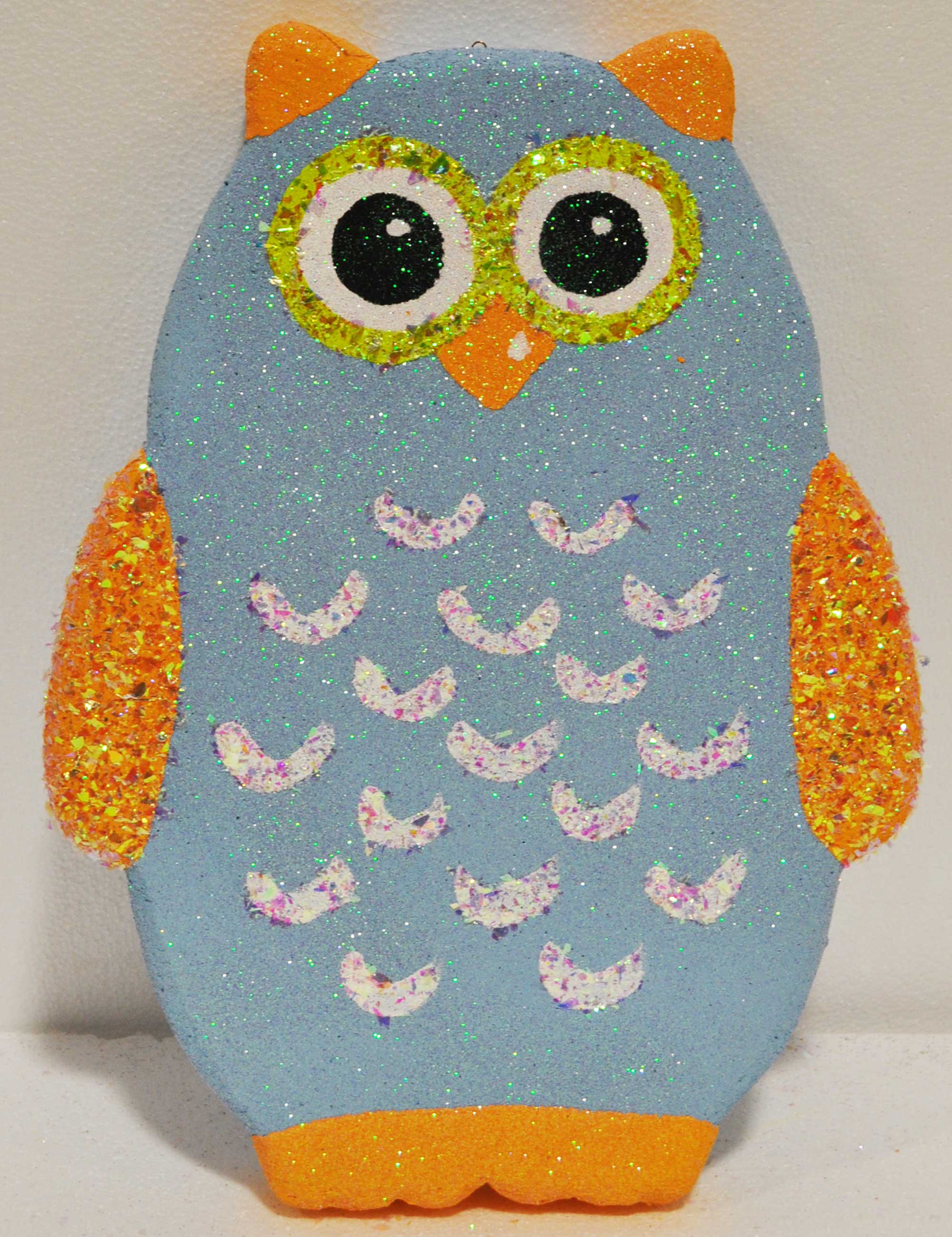 gufo azzurro decorazione addobbo halloween compleanni bambini