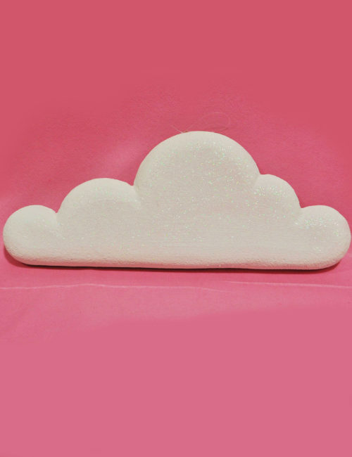 nuvoletta bianca decorazione polistirolo vetrine